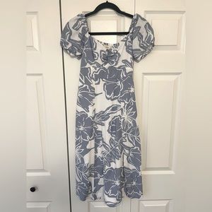 Jessica Simpson floral maxi dress XS